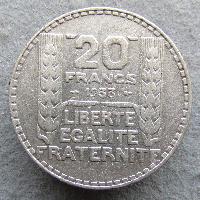 France 20 francs 1933