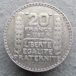France 20 francs 1933