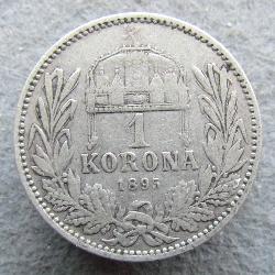 Austria Hungary 1 Korona 1895 KB