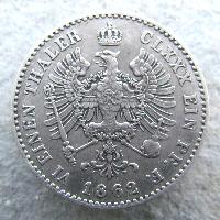 Prussia 1/6 thaler 1862 A