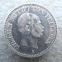 Prussia 1/6 thaler 1862 A