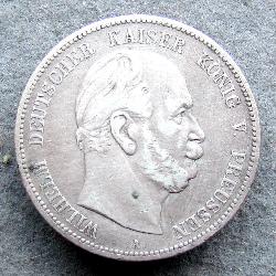 Пруссия 5 марок 1874 А