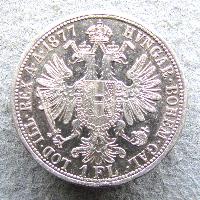 Austria Hungary 1 FL 1877