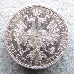 Austria Hungary 1 FL 1877