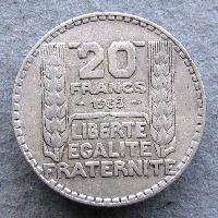 France 20 francs 1933