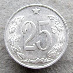 Чехословакия 25 геллеров 1962