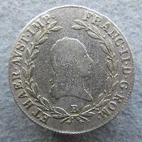 Austria Hungary 20 kreuzer 1806 B