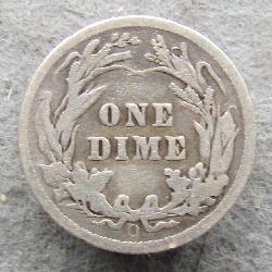 США 10 центов 1901 О