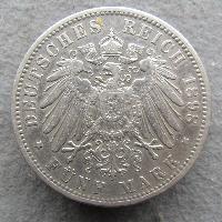Бавария 5 Марок 1898 D