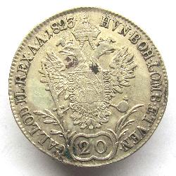 Austria Hungary 20 kreuzer 1823 A