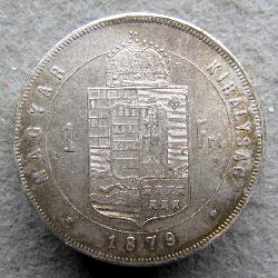 Rakousko-Uhersko 1 Forint 1879 KB