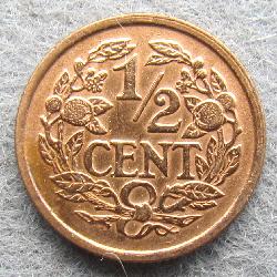 Нидерланды 1/2 цента 1934