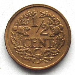 Nizozemsko 1/2 centu 1930