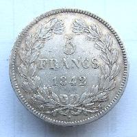 Франция 5 франков 1842 W