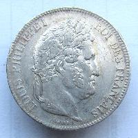 Франция 5 франков 1842 W