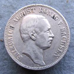 Саксония 2 марки 1905 Е