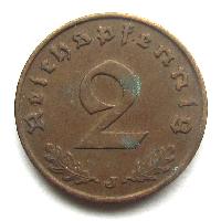 Germany 2 Rpf 1938 J