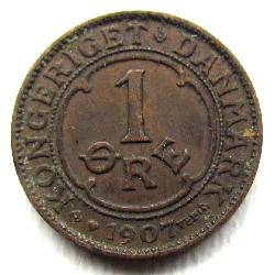 Denmark 1 ore 1907