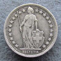 Switzerland 1/2 Franc 1943 B