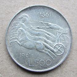 Италия 500 лир 1961