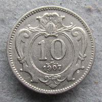 Austria Hungary 10 hellers 1907