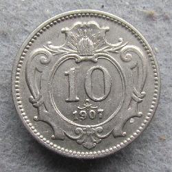 Австро-Венгрия 10 геллеров 1907