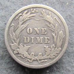 США 10 центов 1906