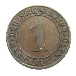 Německo 1 rentenpfennig 1923 J