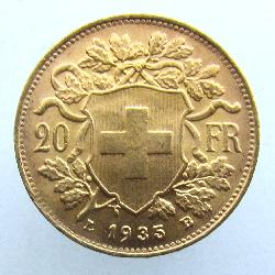 Switzerland 20 Fr 1935 LB