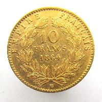 France 10 Francs 1864 BB