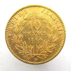 France 10 Francs 1864 BB