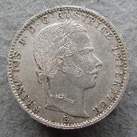 Austria Hungary 1/4 Forint 1859 B