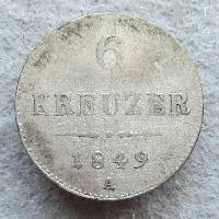 6 kreuzer 1849 A