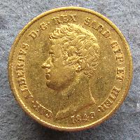 Sardinia 20 lir 1849 P