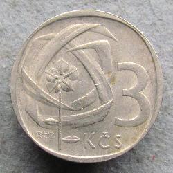 Tschechoslowakei 3 CZK 1969