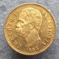 Italy 20 lire 1883