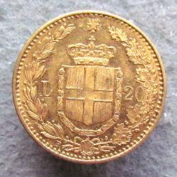 Italien 20 Lire 1883