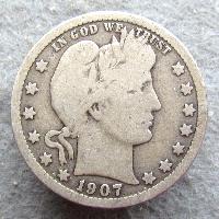 USA 1/4 $ 1907 D