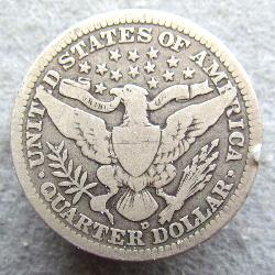 США 1/4 доллара 1907 D