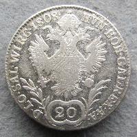 Austria Hungary 20 kreuzer 1808 A