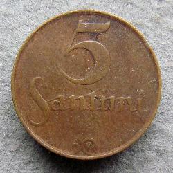 Lotyšsko 5 santim 1922