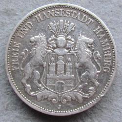 Hamburg 5 mark 1895 J