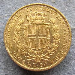 Sardinie 20 lir 1847 P