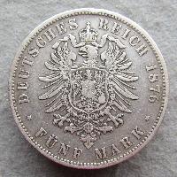 Württemberg 5 М 1876 F