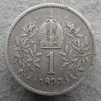 Austria Hungary 1 Korona 1893
