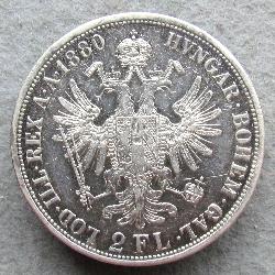 Австро-Венгрия 2 флорина 1880