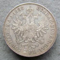 Австро-Венгрия 2 флорина 1888