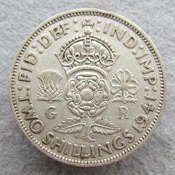 Great Britain 2 shillings (florin) 1941