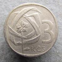 Чехословакия 3 кроны 1968