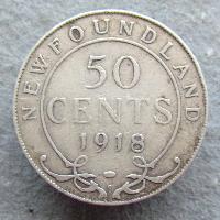 Newfoundland 50 centů 1918